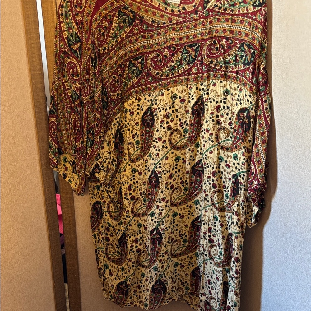 FINAL MARKDOWN Jane Ashley Paisley Patterned Tunic Top 2X